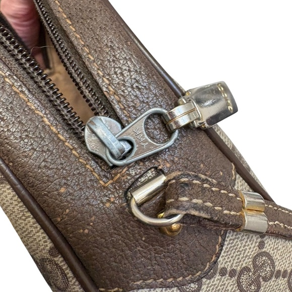 Gucci vintage monogram gg brown crossbody bag - Picture 3 of 16
